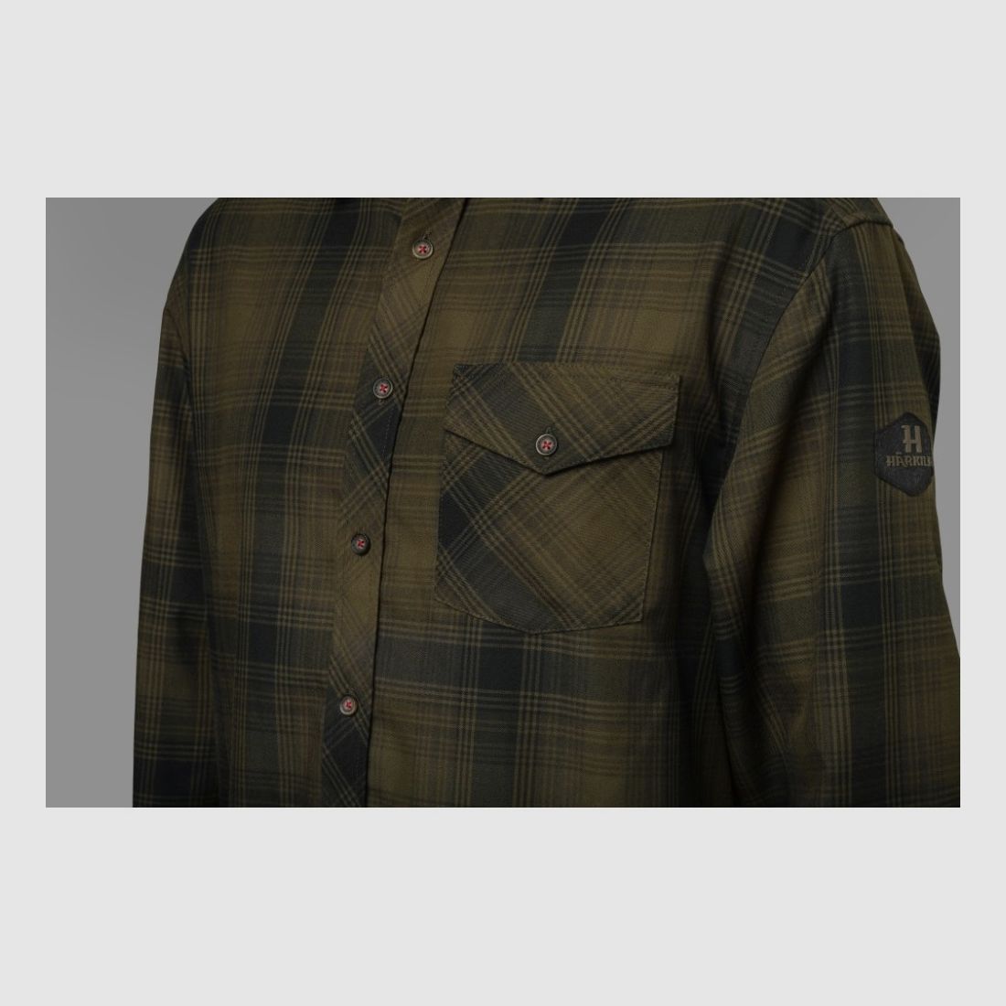 KOSZULA HARKILA DRIVEN HUNT ( Olive green check), zdjęcie 3 z 4