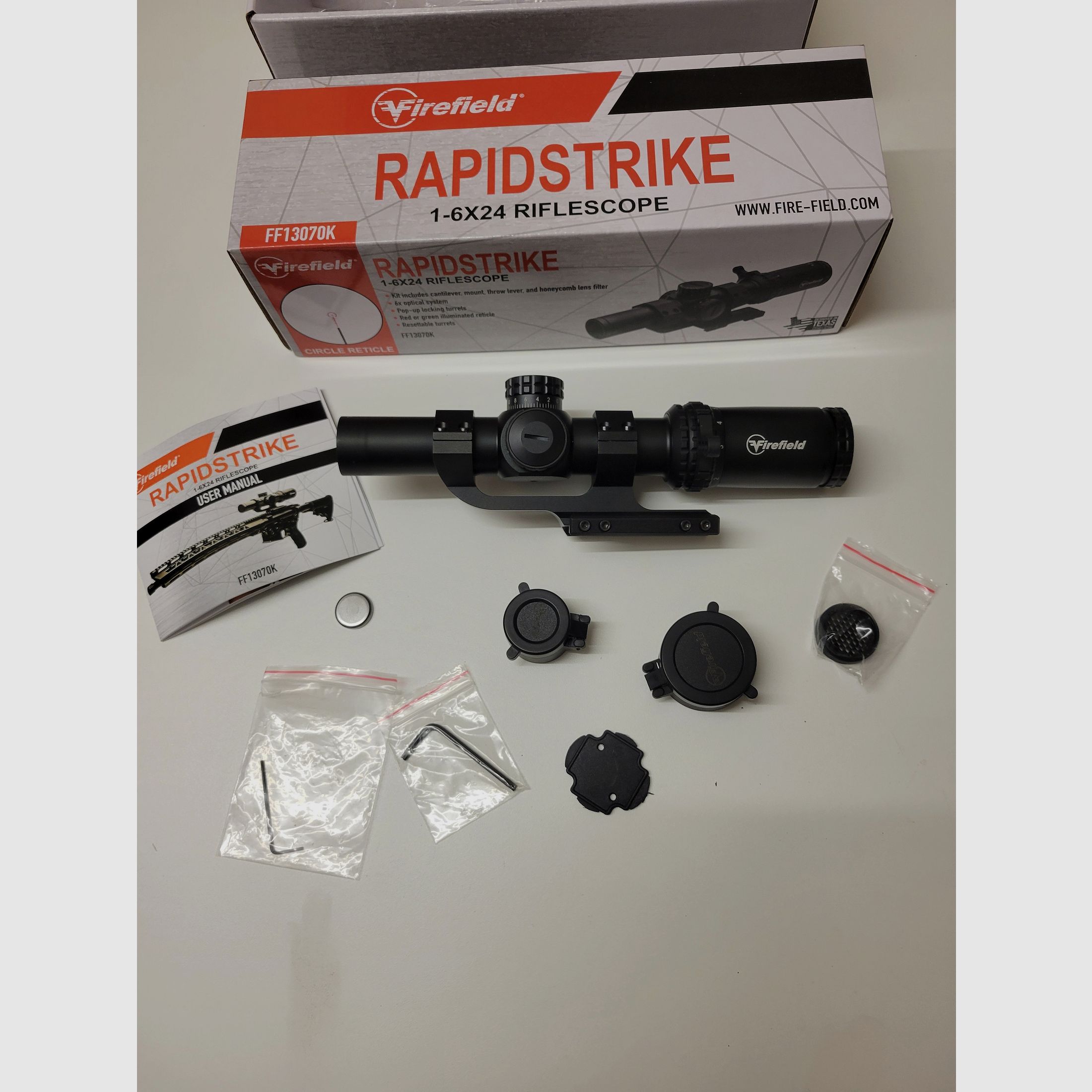 Rapidstrike 1-6 x 24 SFP Kit, Firefield