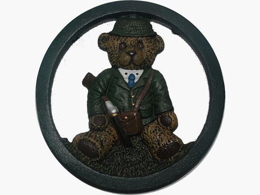 'Sir Teddy' Abstellplatte aus Metall