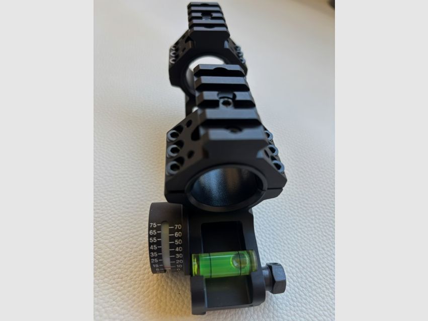 Tijdwise Blockmontage met libelle & hellingsmeter (30mm / 25,4mm) – NIEUW - Topprijs zonder OVP