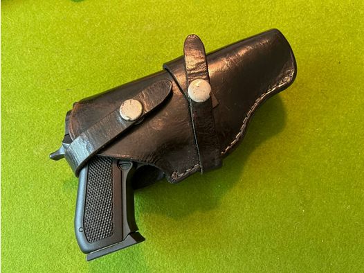 KLASSISCHES "FLAP" HOLSTER FÜR KLEINE/MITTLERE PISTOLEN 7,65 AUCH SCHLANKE KAL. 9