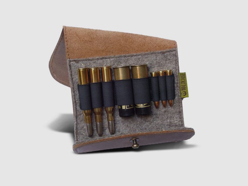 Ammunition case nubuck leather for drilling