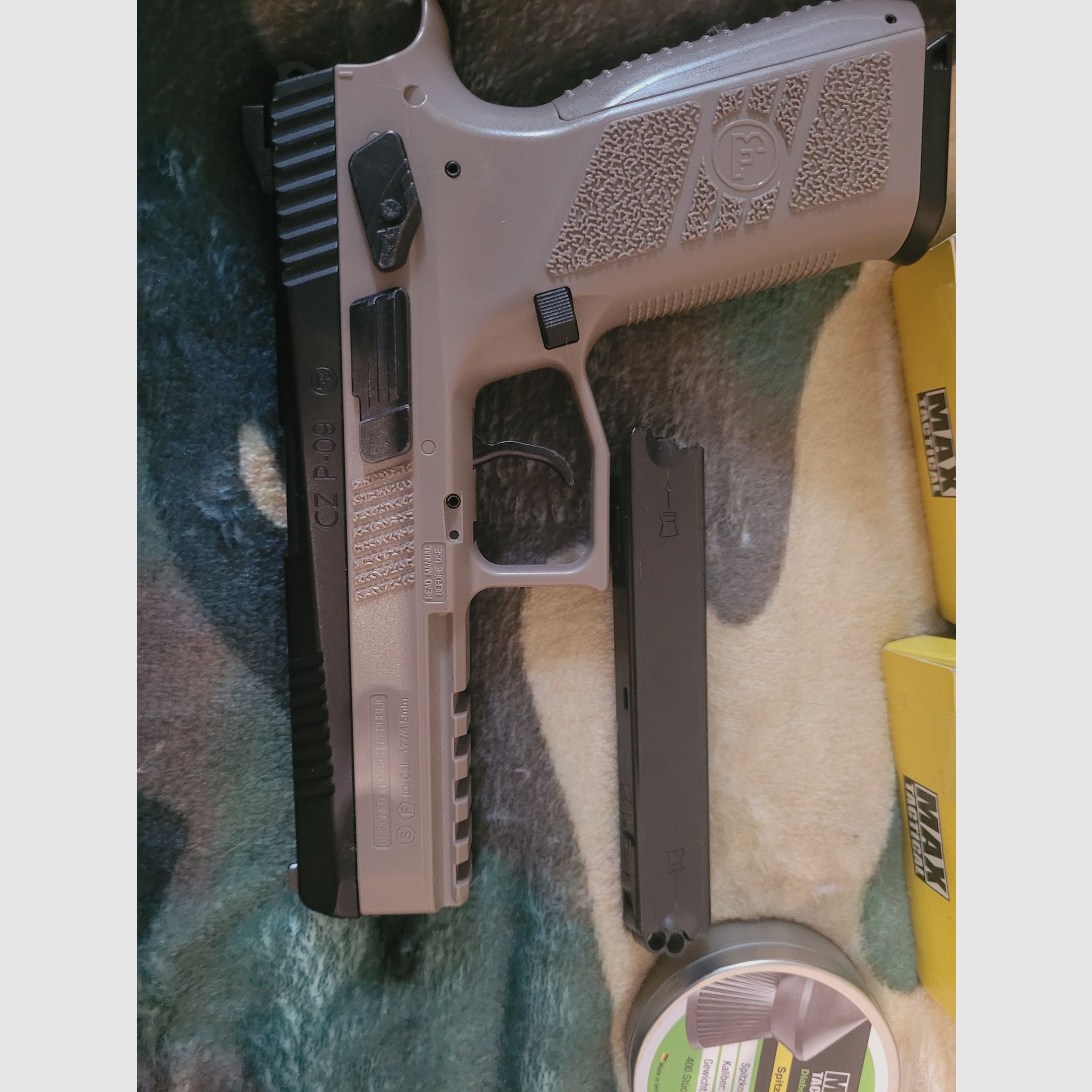 ASG CZ P-09 pistola de aire comprimido set completo (para manitas), imagen 4 de 6