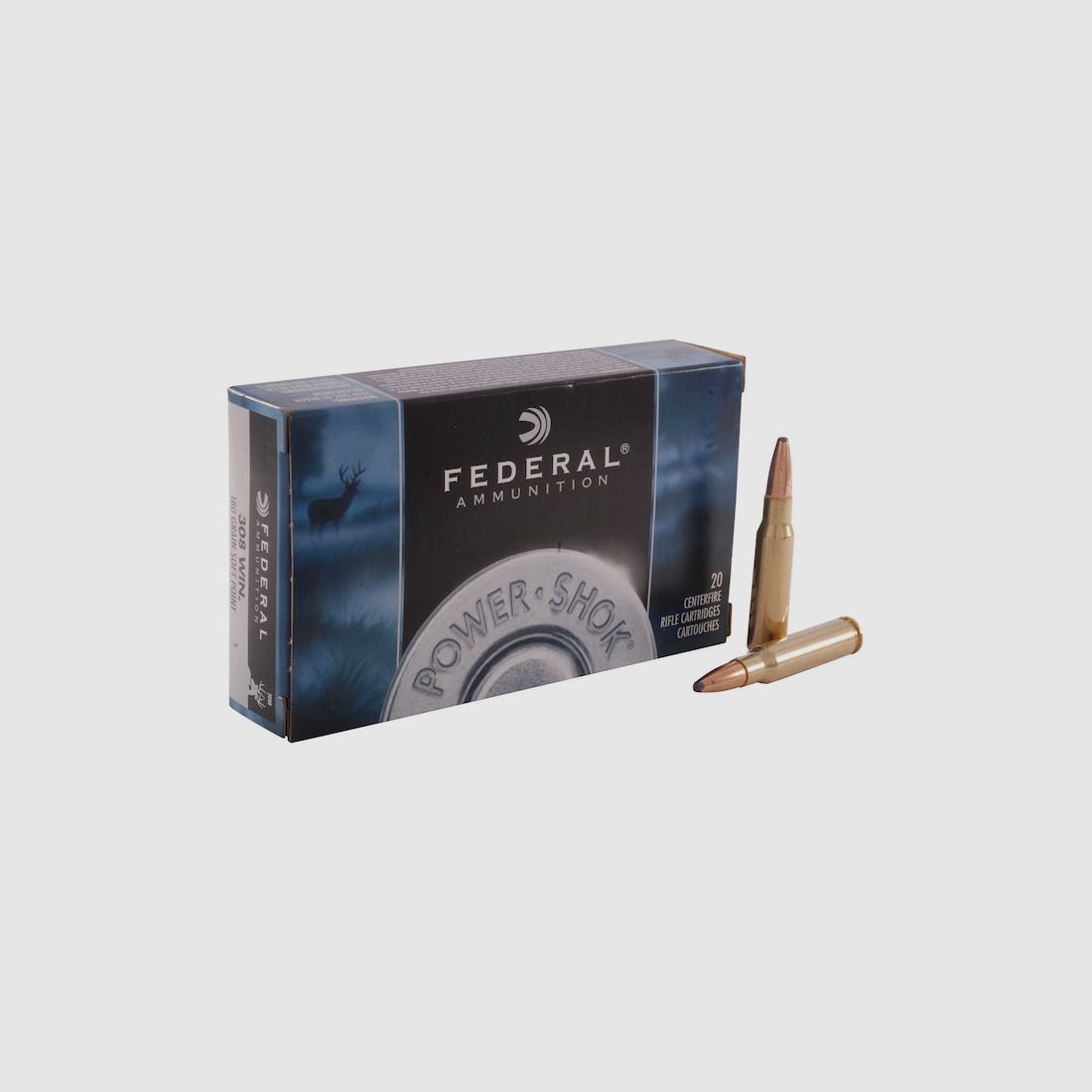 Federal Power-Shok .308 Win. 180GR JSP 20 cartridges
