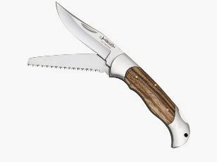Cuchillo de bolsillo 2 piezas con sierra -