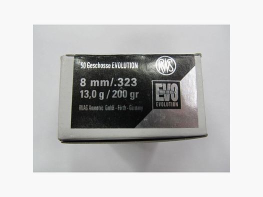 RWS PALLE 8MM GR 200 EVO DIA 323