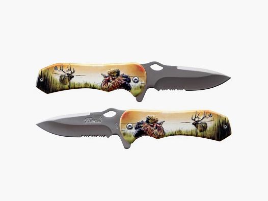 Couteau tactique 19,4cm 3D Grip Chasseur - Lame inox 7,9cm - Manche alu