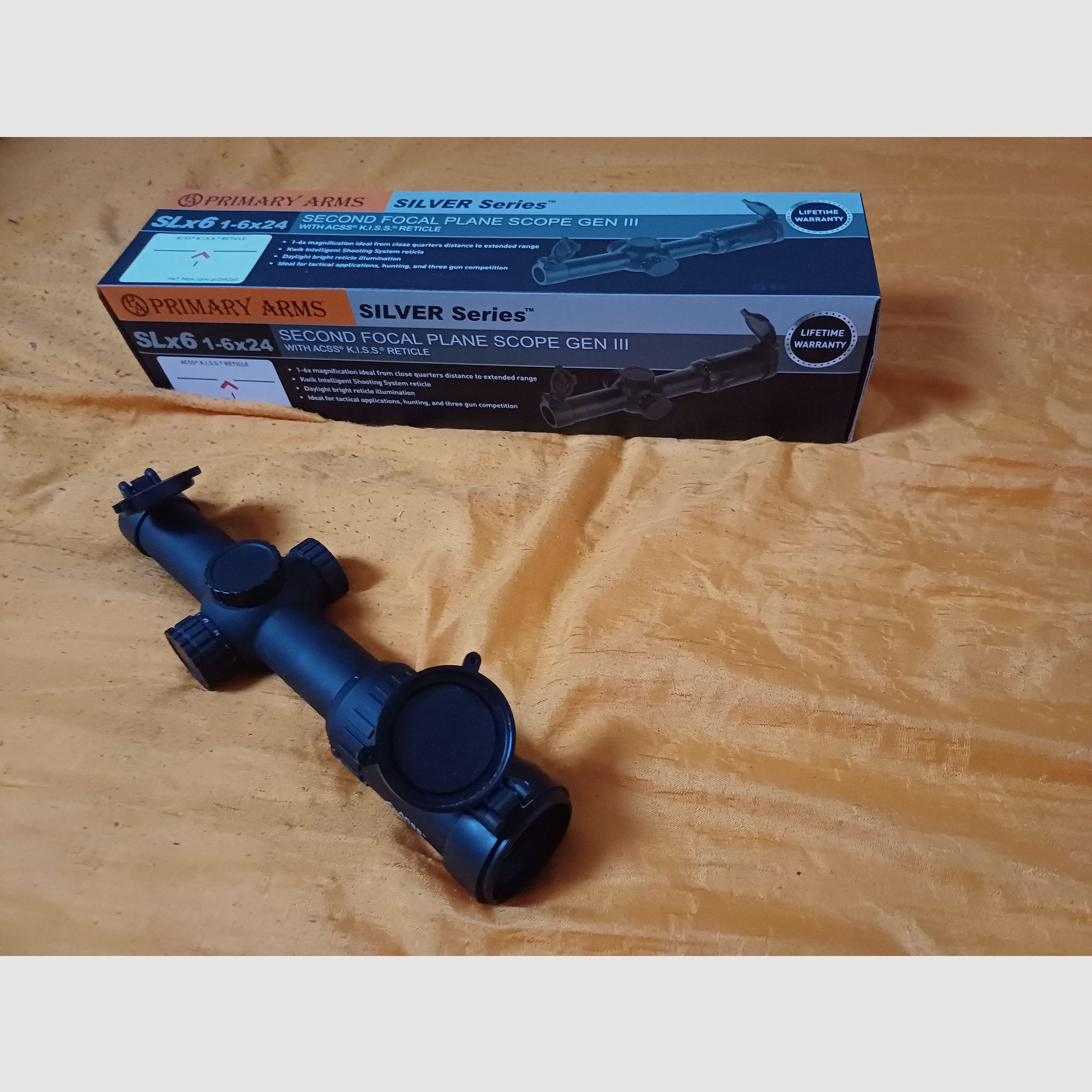 Selling Primary Arms Slx6 1-6x24 scope with ACSS K.I.S.S.
