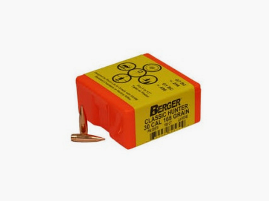 OGIVA BERGER CAL.30 – 7,62MM(308″) 168GR. CLASSIC HUNTER