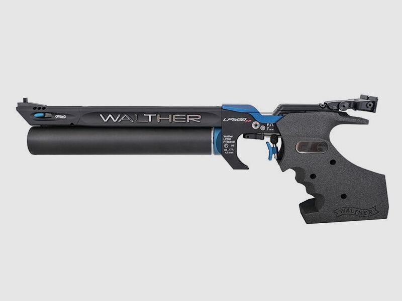 Carl-Walther LP500 XP Meister Manufaktur 5D Protouch-Griff Gr. M-L blue
