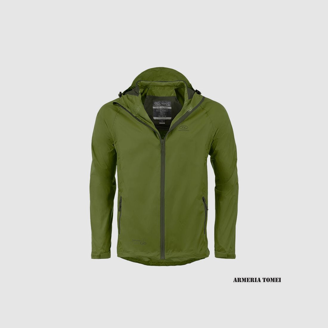 HIGHLANDER – STOW & GO WATERPROOF JACKET (OD GREEN), immagine 5 di 6