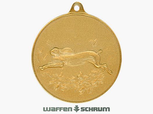 Steinhauer&Lück Jagdmedaille Hase 40mm vergoldet