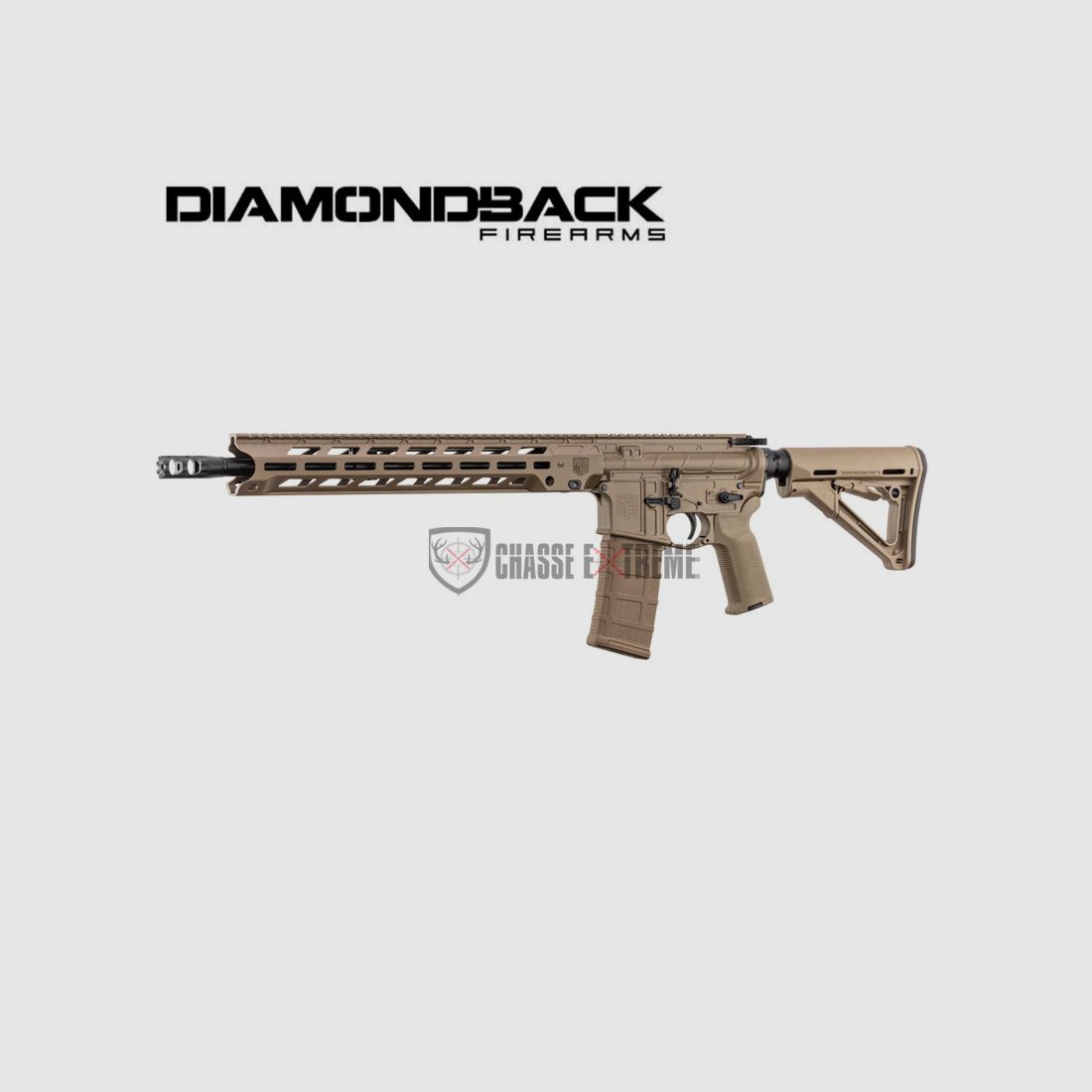Rifle DIAMONDBACK DB15 Obsidian 16'' Cal 223 Rem Fde, imagen 2 de 8