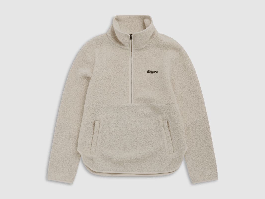 Bergans Myken Half-Zip Merino Pile Women Cream S