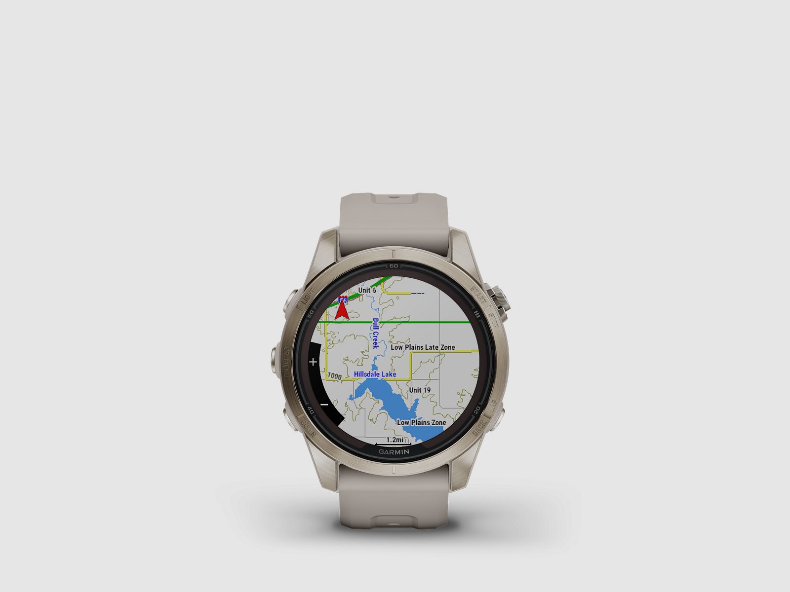 Garmin fēnix® 7S Pro – Sapphire Solar Edition, Beige/Softgold mit QuickFit®-Silikon-Armband 20 mm