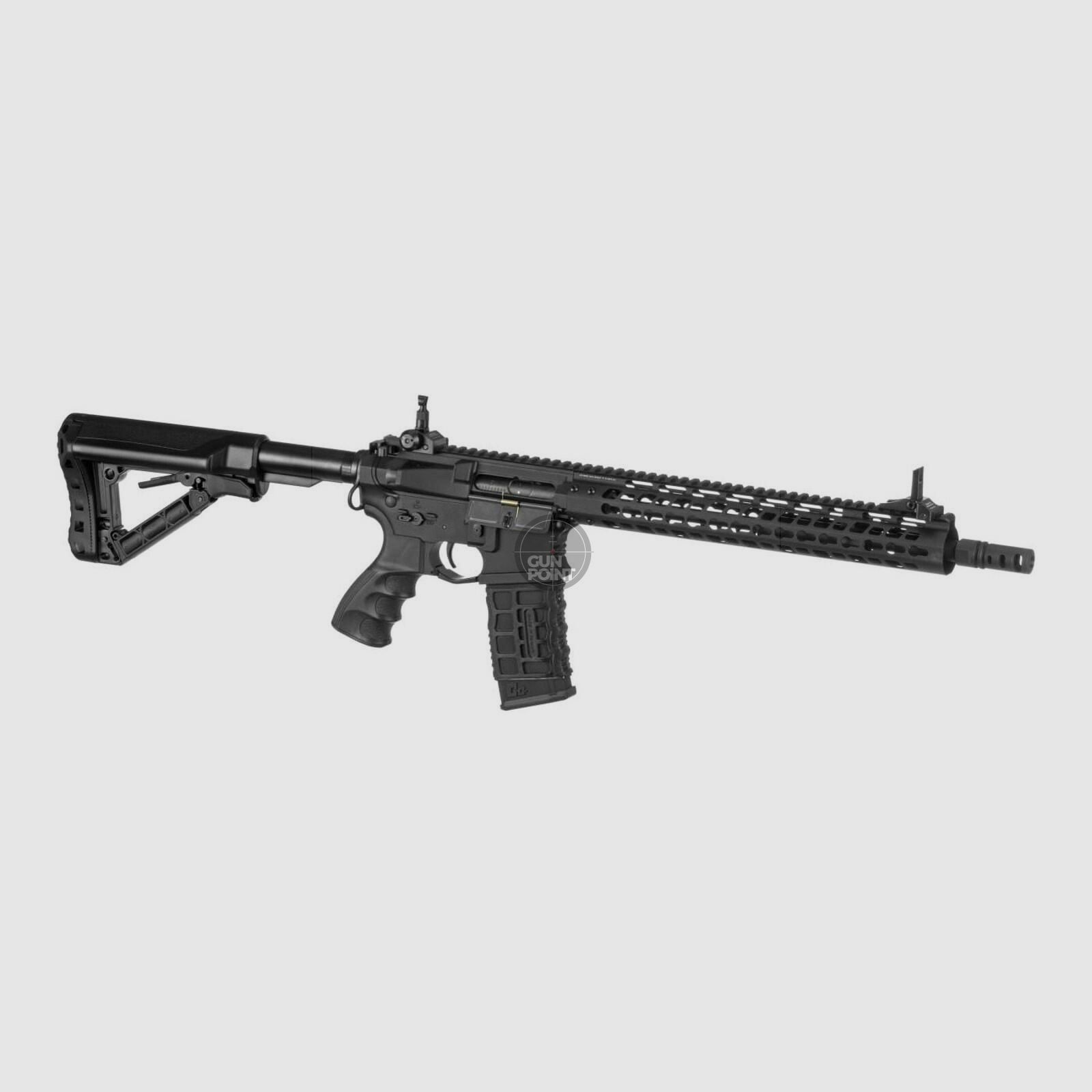 Softair - Gewehr - G&G GC16 E.T.U. Wild Hog 13.5 Inch S-AEG-Schwarz - ab 18, ber 0,5 Joule