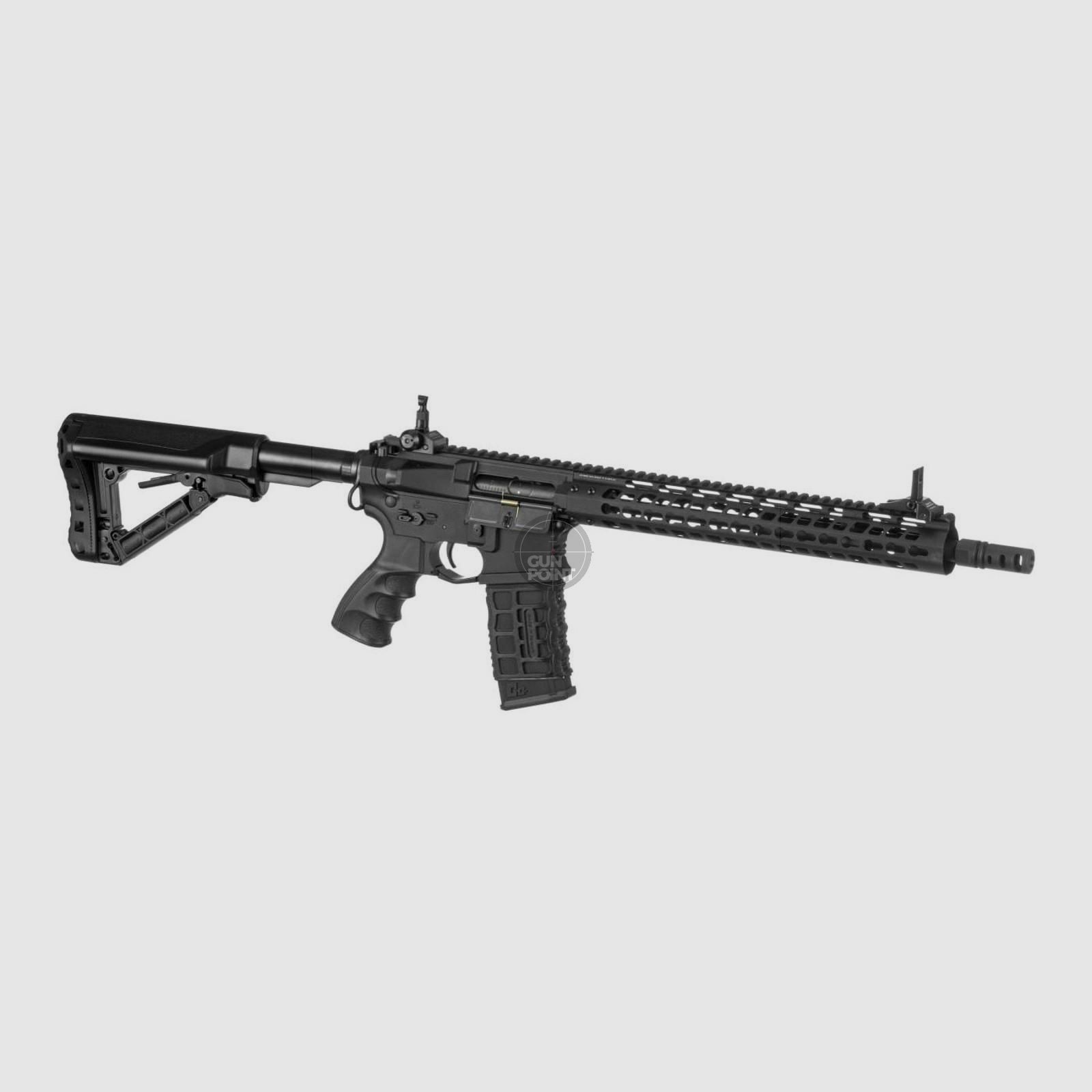 Softair - Gewehr - G&G GC16 E.T.U. Wild Hog 13.5 Inch S-AEG-Schwarz - ab 18, ber 0,5 Joule