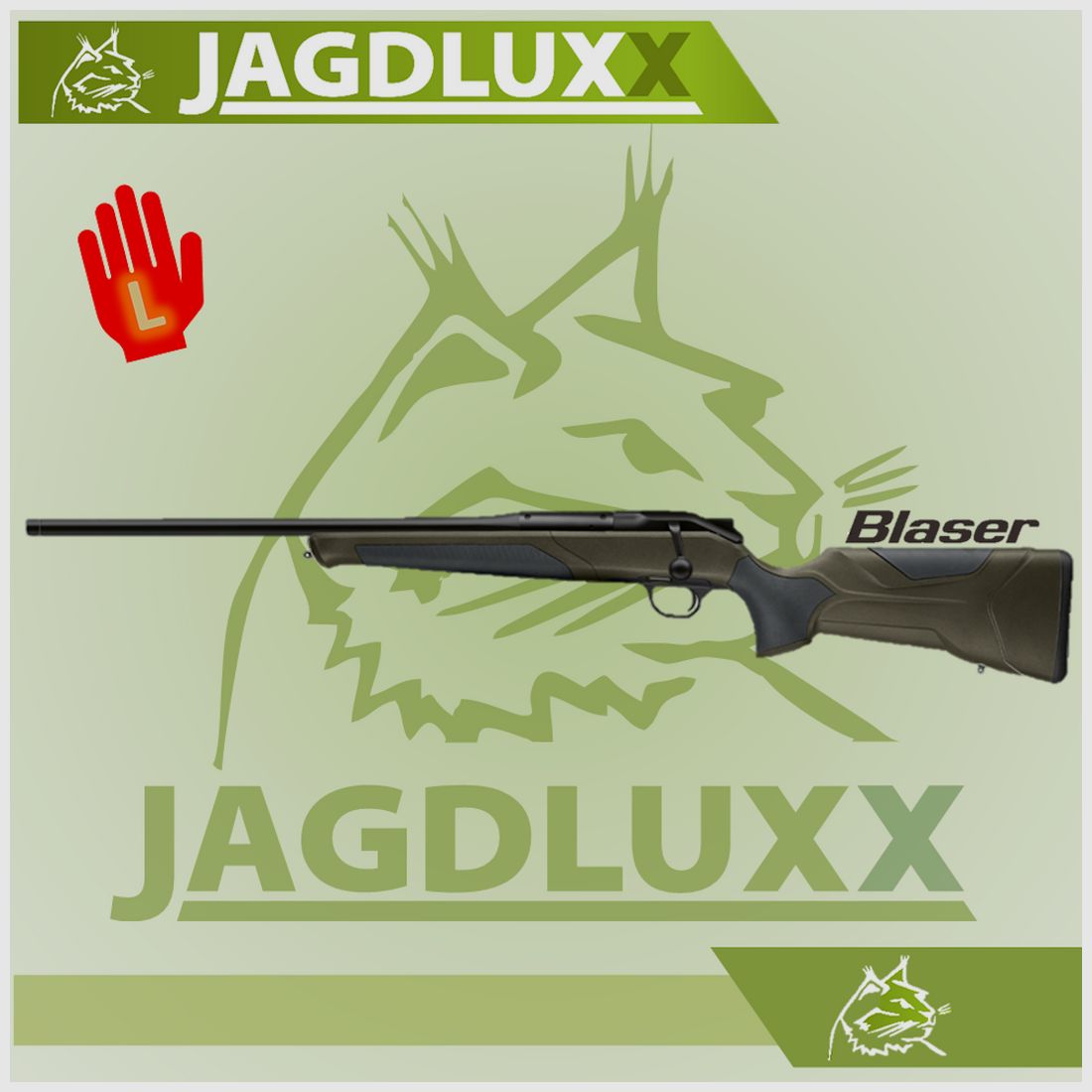 Blaser R8 Professional 2.0 Carabine à répétition Olive Foncé Gaucher