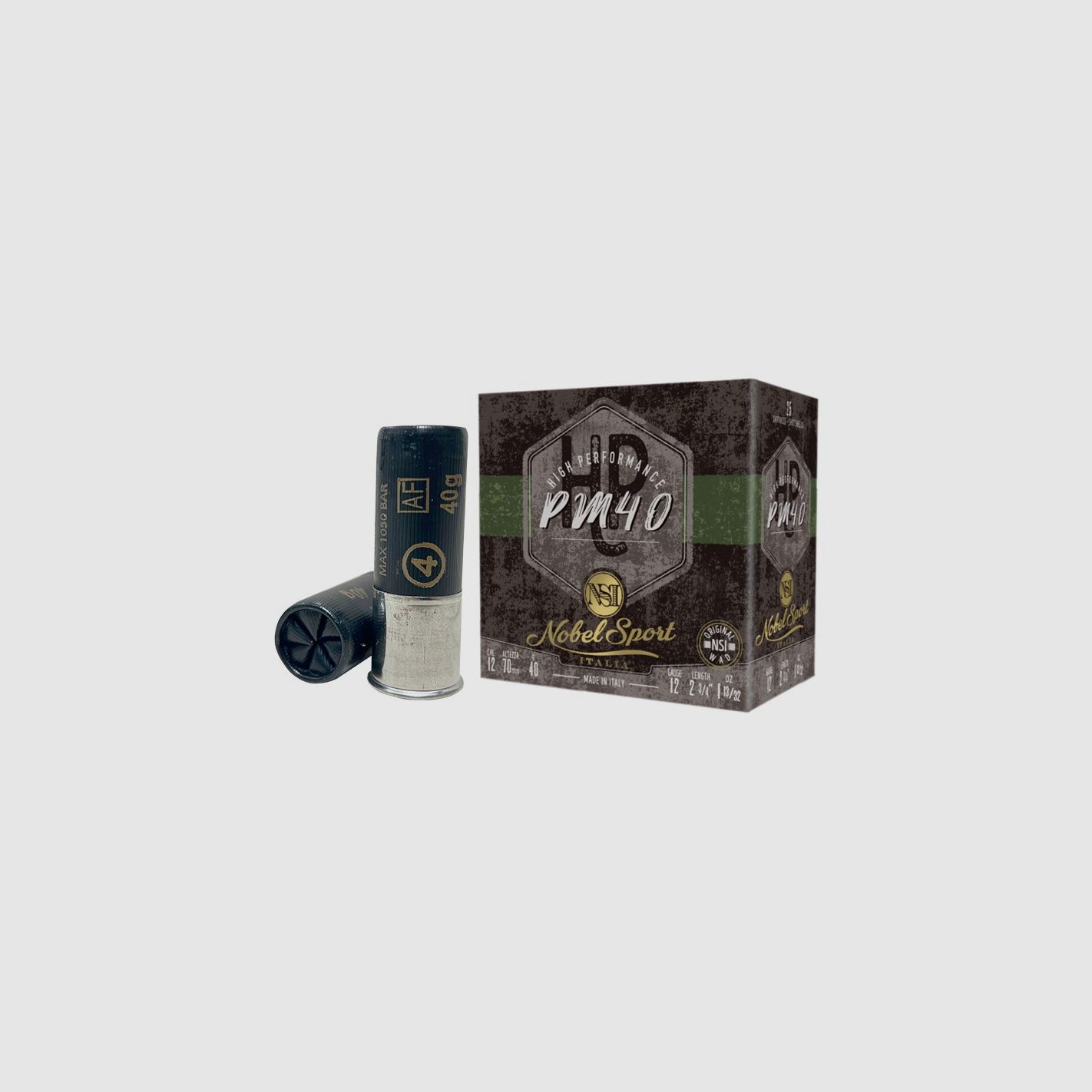 Patronen Nobel PM 40 HP Kal. 12/70 40 g Blei 4