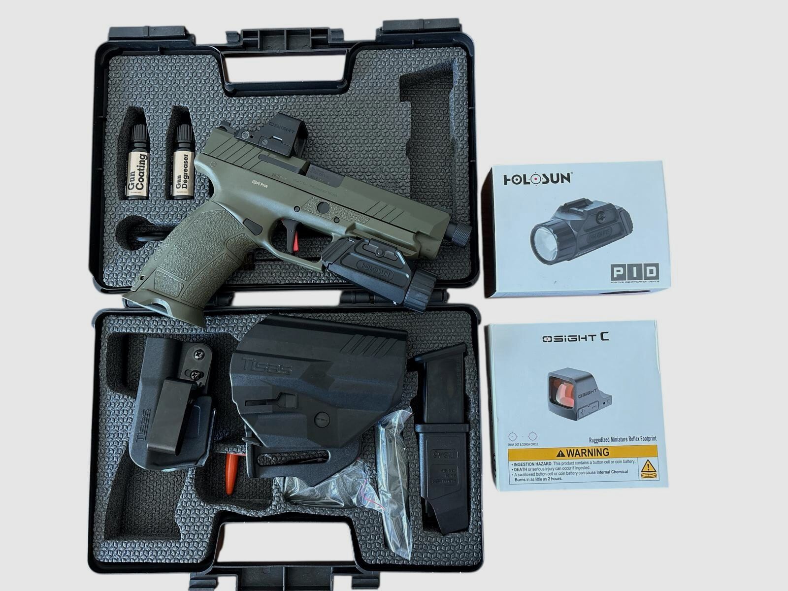 TISAS PX-9 Tactical TH Green inkl. Osight C und Holosun P.ID, Bild 3 von 6