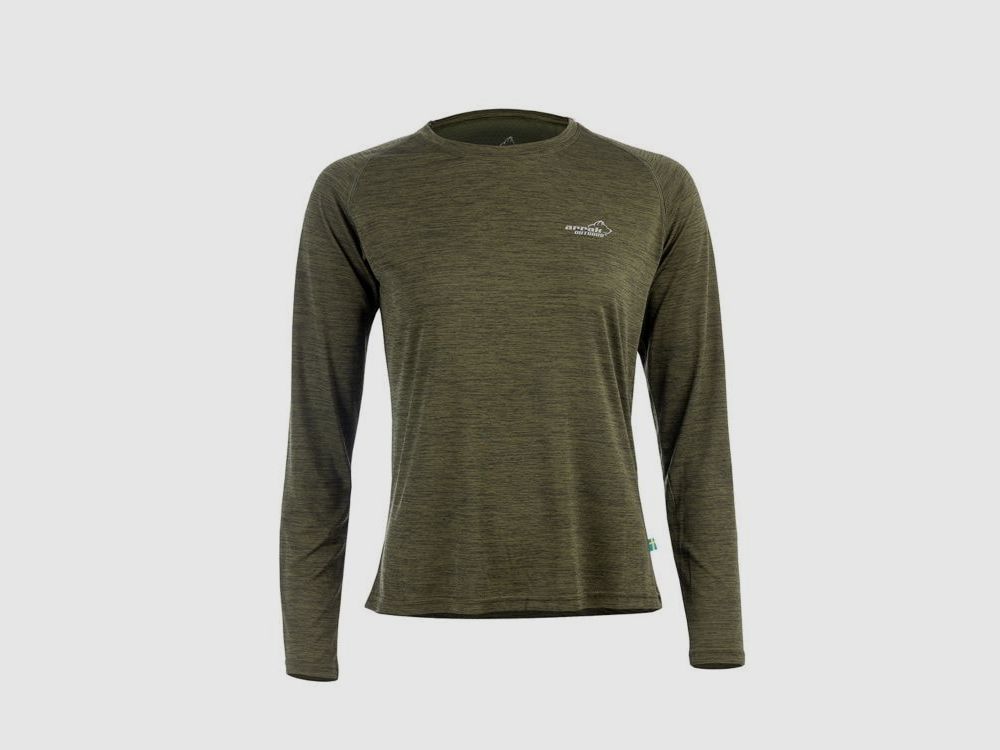Arrak Outdoor Action Langarm Funktionsshirt Damen Olivgrün L