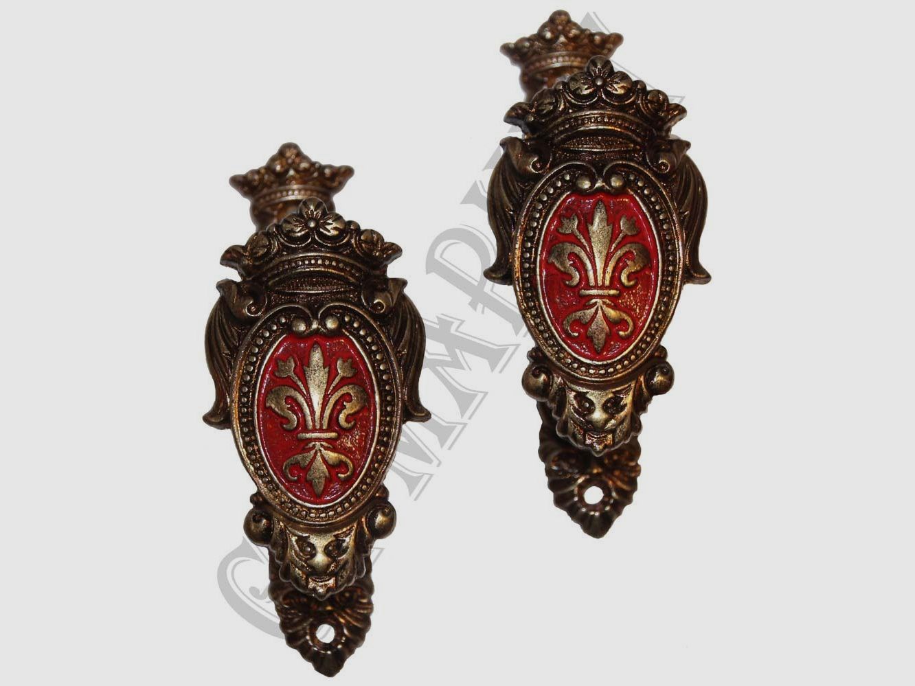 Juego de escudos de soporte de pared