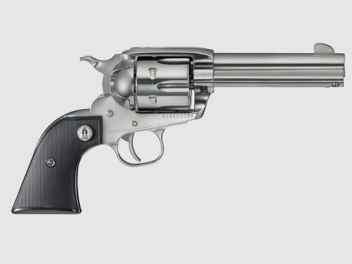 REV RUGER NEW VAQUERO KNV-34-SASS IM PAAR .357MAG 4.5/8" 6SCHIESSEN INOX MIT MALLETTE