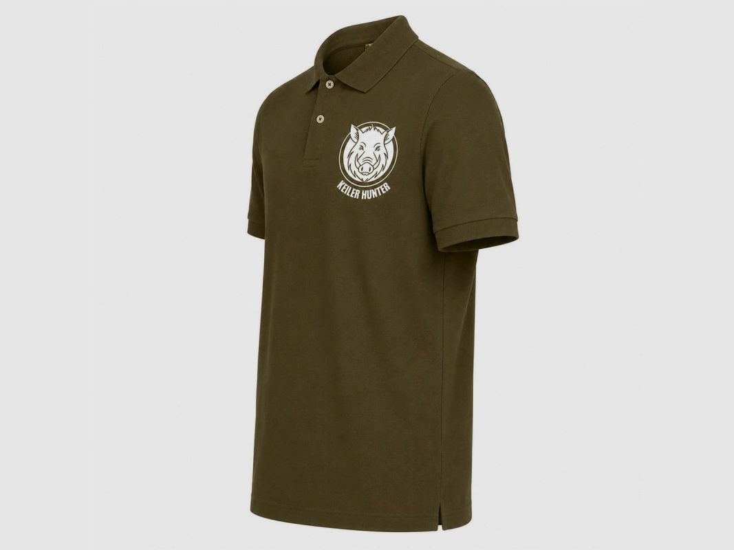 Hunting Polo Keiler Hunter khaki cotton short sleeves, image 5 of 6