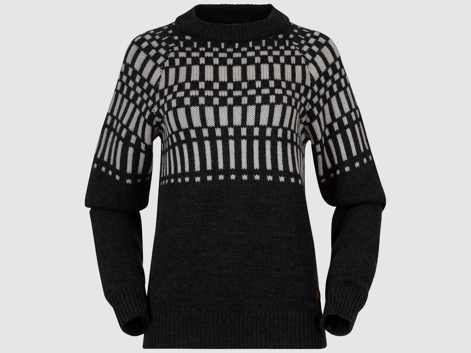 Bergans Nordmarka Maglione Merino Donna Grigio Ombra Scuro/Alluminio L