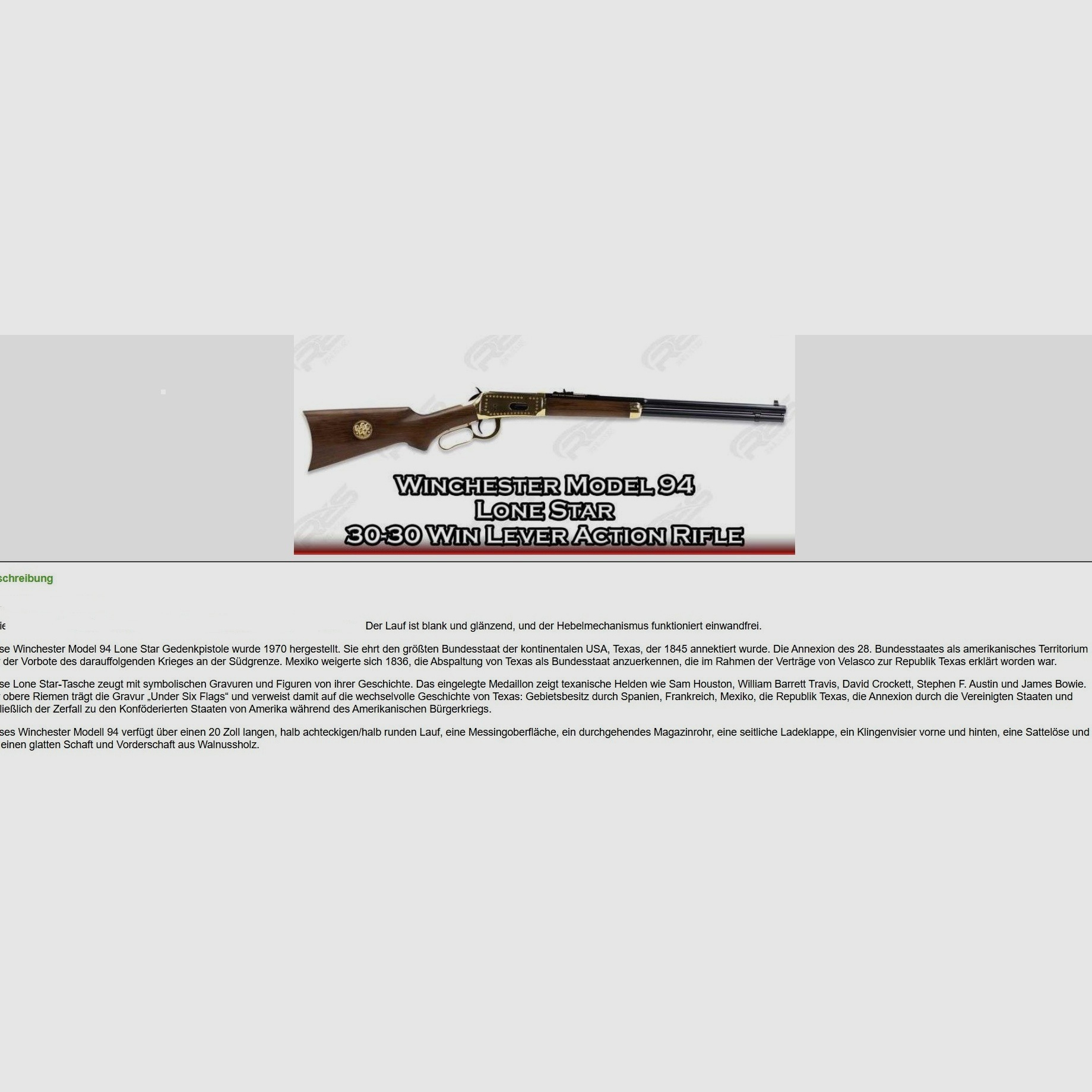Winchester Lone Star Commemorative 1970