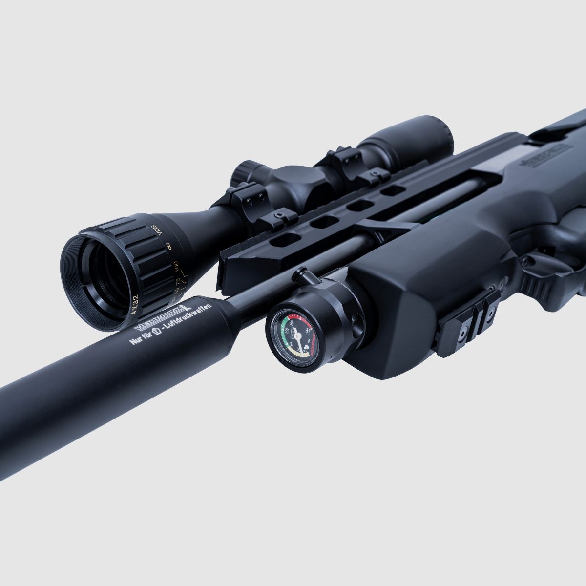Pressluftgewehr Weihrauch HW 100 Bullpup Carbine Synthetikschaft SchalldĂ¤mpfer Kaliber 4,5 mm (P18)