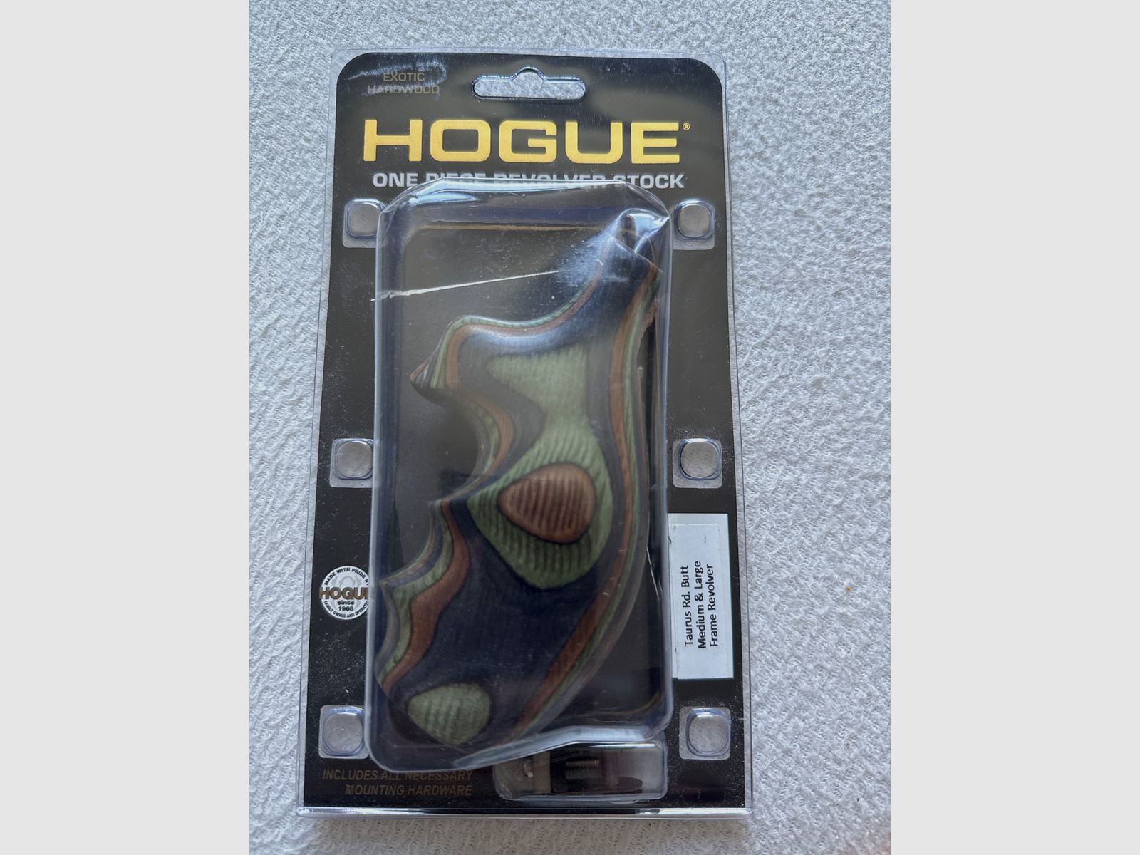 Taurus Griff grip Houge laminated wood 65400 wood Medium large Frame round butt, imagen 1 de 4