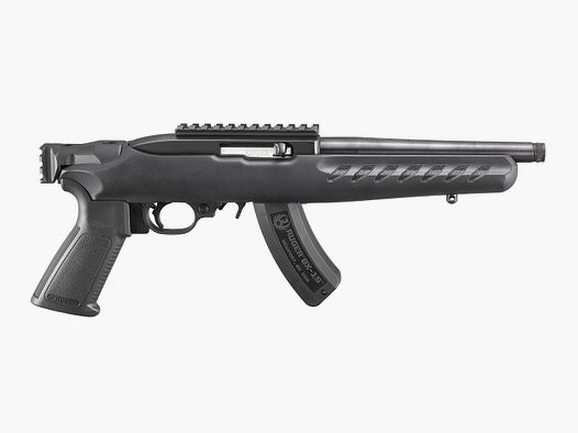 RUGER PISTOLE 22 CHARGER .22 LR 8"/20,33CM SCHWARZ MATT 1/2"-28