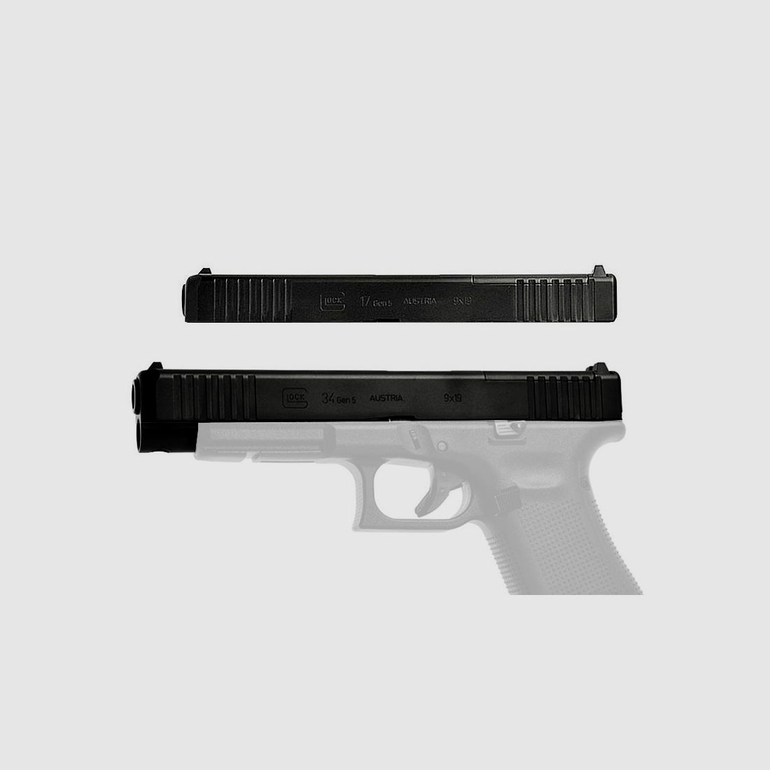 GLOCK Gen5 MOS system wymiany WS-Gen5: G17 MOS (9 mm Luger) pasuje do Gen5 G17, G22, G34