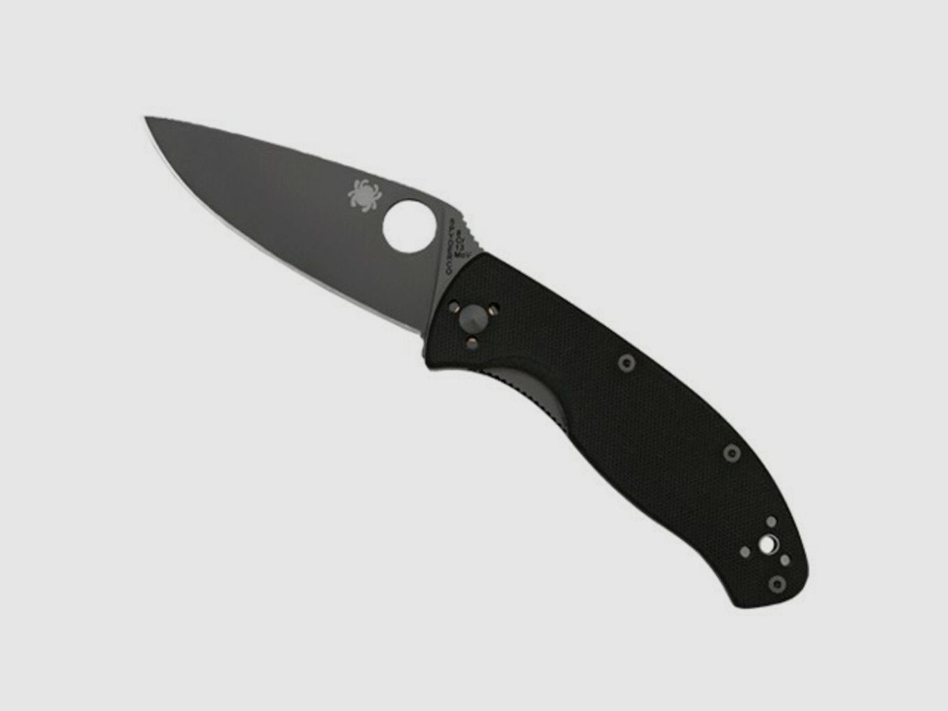 Spyderco Tenacious Knife with Smooth Black G-10 Handle