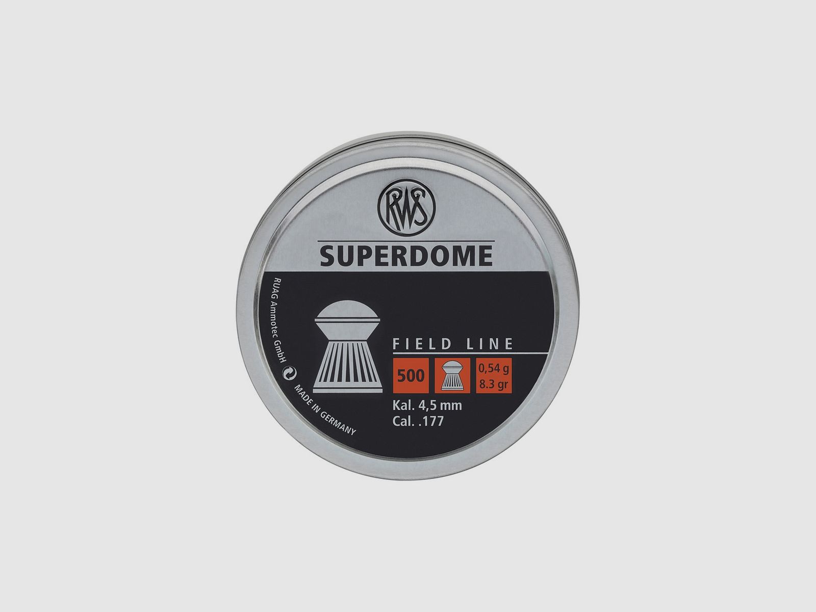 Pallini cal. 4,50 RWS Super Dome 0,54 g 500 pz, immagine 1 di 2
