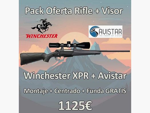 PACK Rifle Winchester XPR Composite + Visor