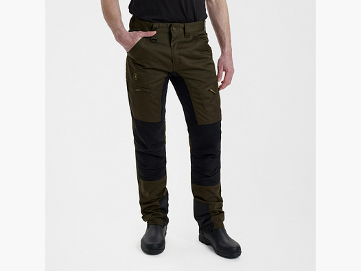 Pantalones Stretch Deerhunter Rogaland con contraste Verde Aventura 58