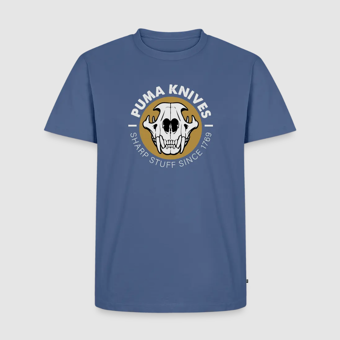 PUMA Men’s Premium T-Shirt "Skull Frontal Sharp Stuff" White