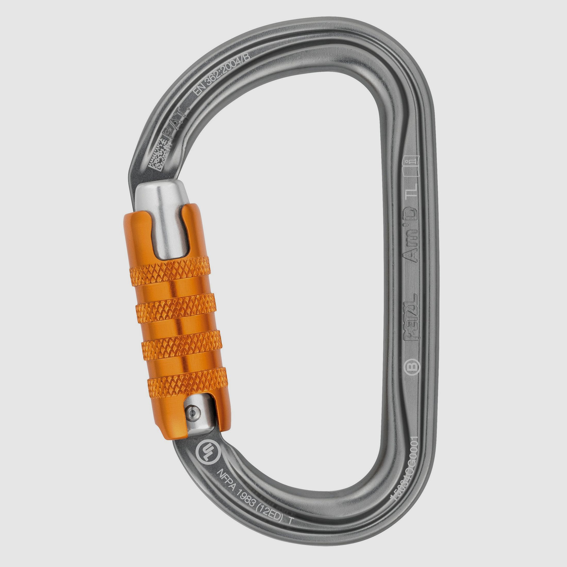 Petzl Carabiner Am'D Triact Lock, Alu silver - EN 362