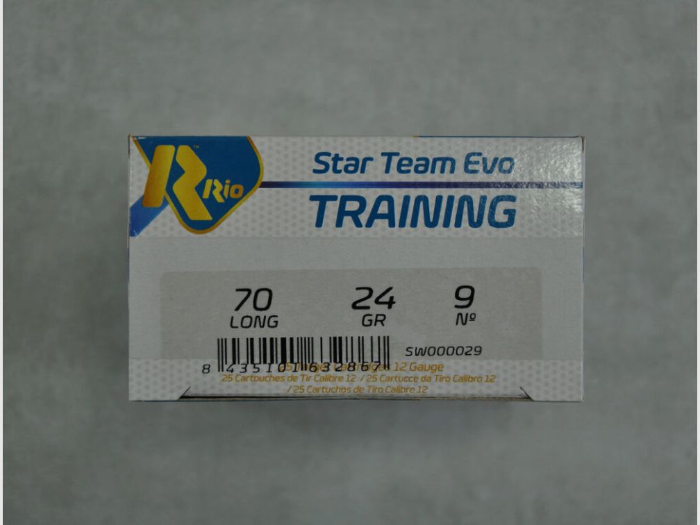 Rio Star Team Evo Training 12/70 Skeet 2,0mm 24g Nr. 9 *1000 Stück*