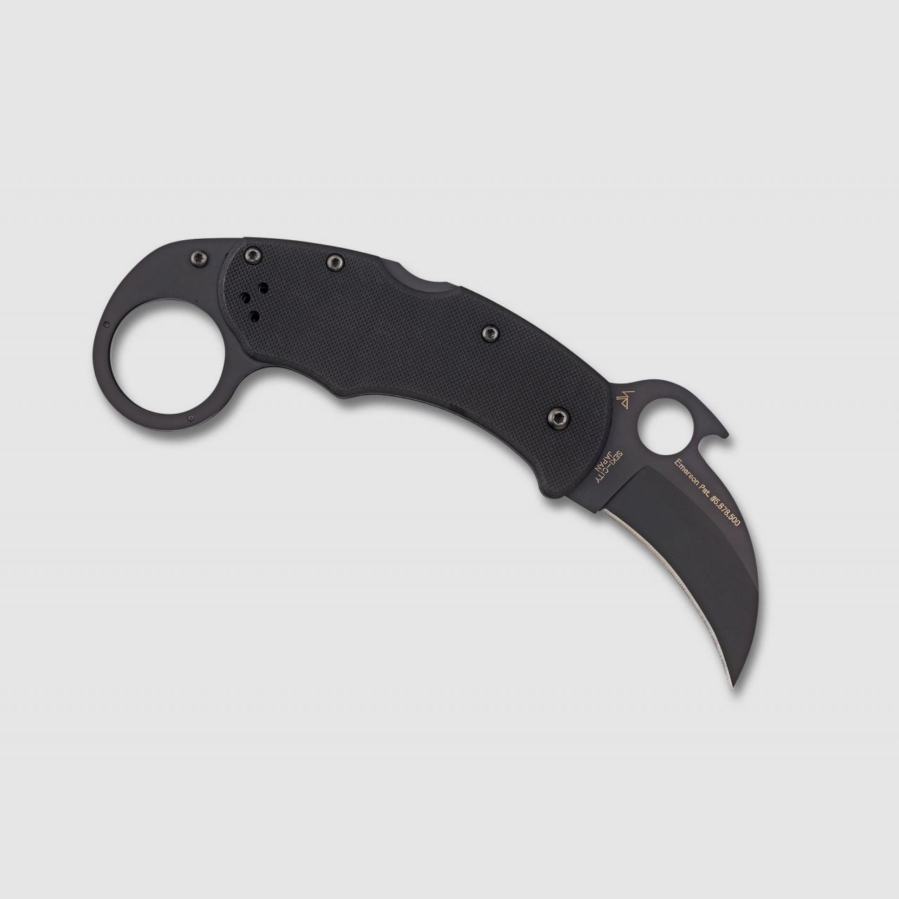 Taschenmesser Karahawk Black G10 Black Blade