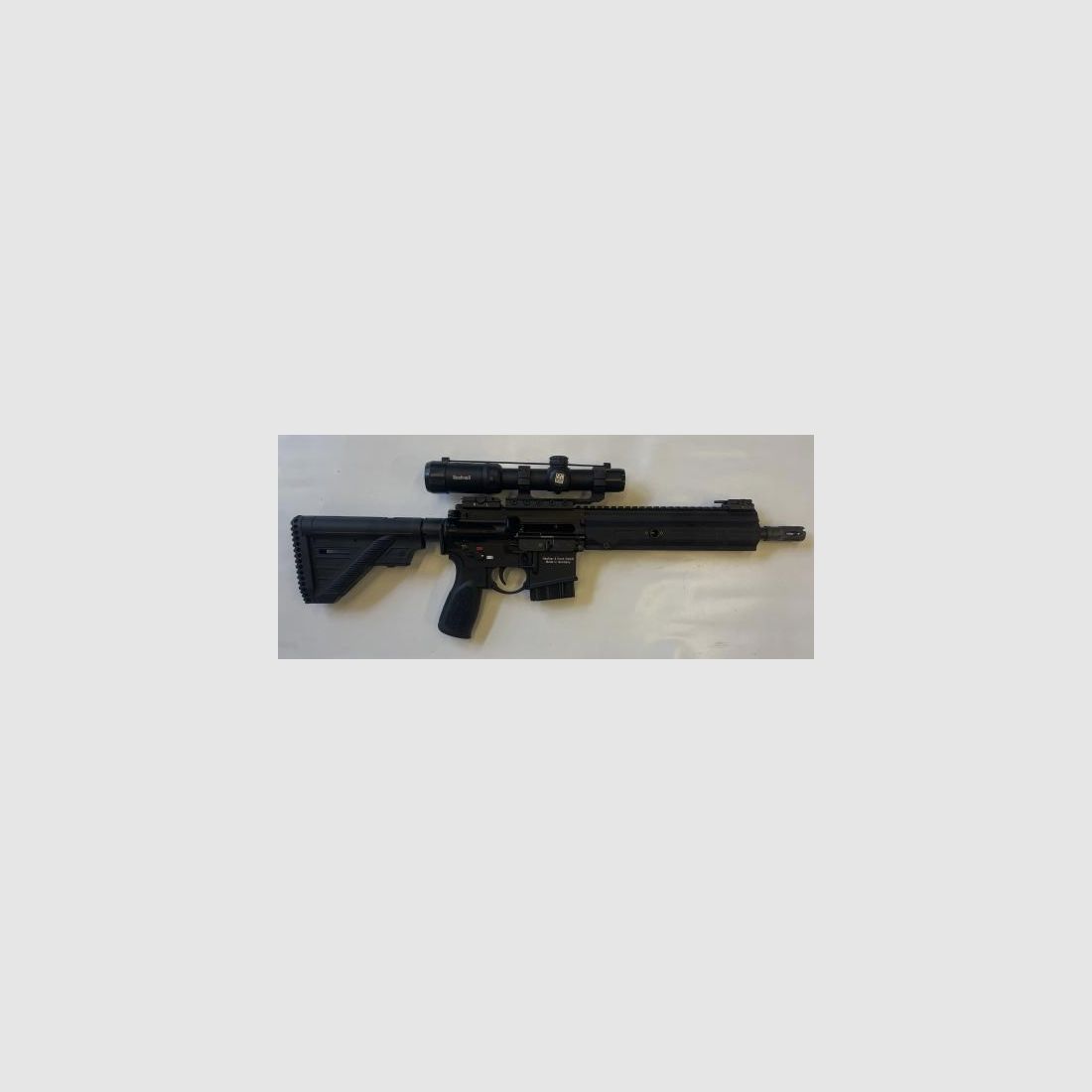 Heckler + Koch Mod. MR 223, 11", Kal. .223 Rem. Sportlich zugelassen, Bushnell AR 1-6x24