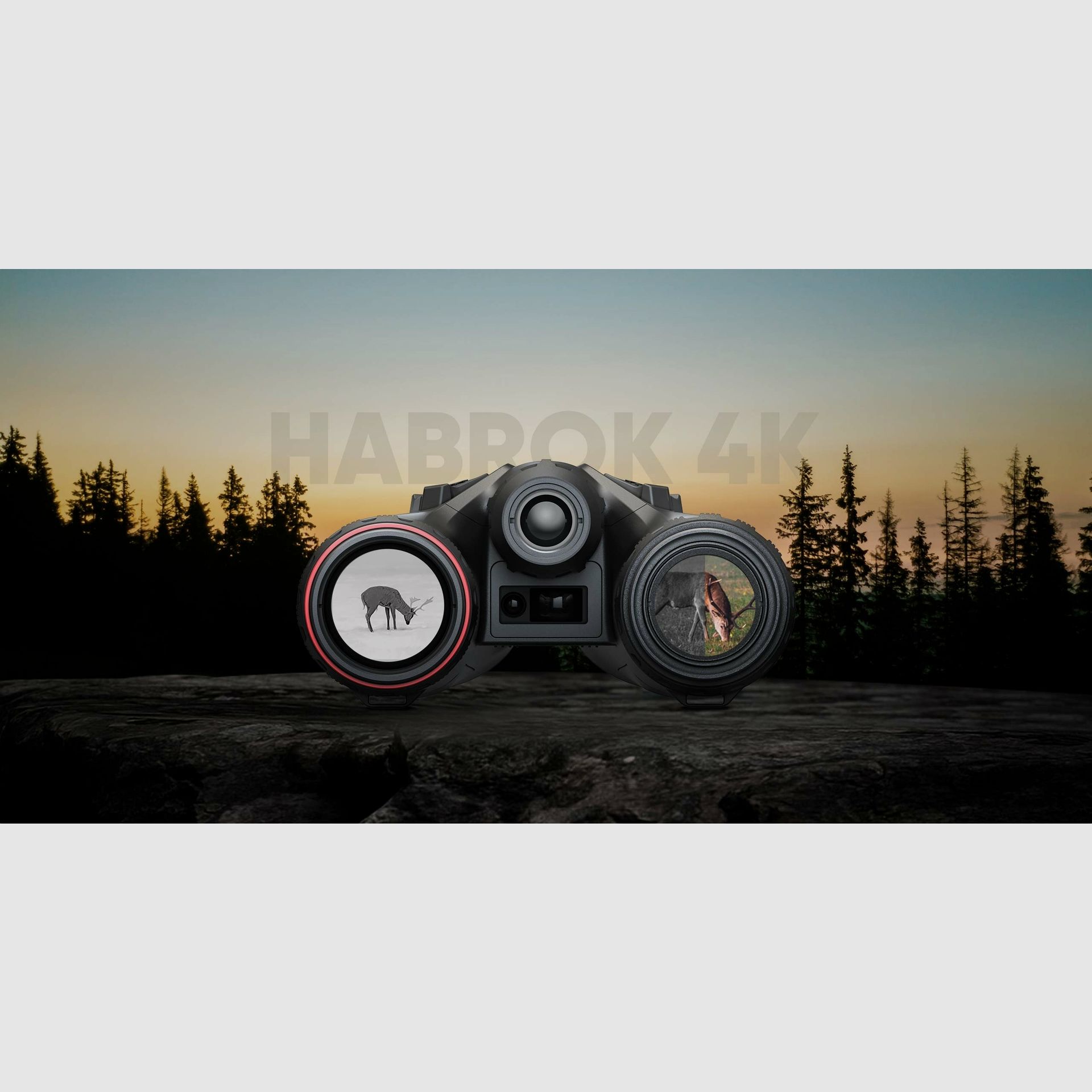 Hikmicro Habrok 4K HQ35L 850nm & 940nm Binocolo termico e per visione diurna/notturna, immagine 14 di 21