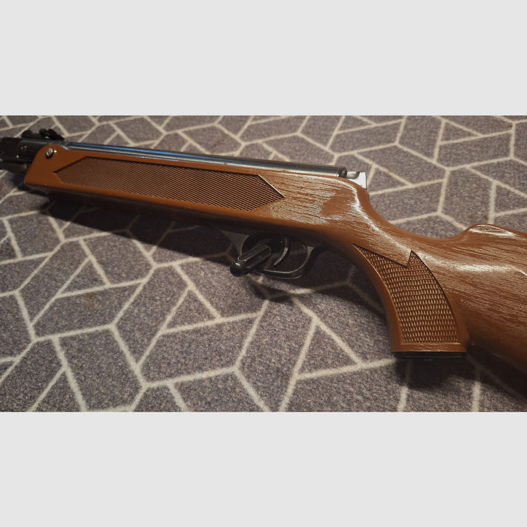 Haenel 304 Scornater stock reddish brown grained! TOP CONDITION!
