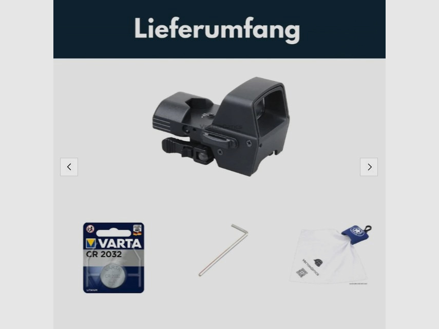 Vector Optics SCRD-48 Omega 1x23x35 Multi Reticle Leuchtpunktvisier