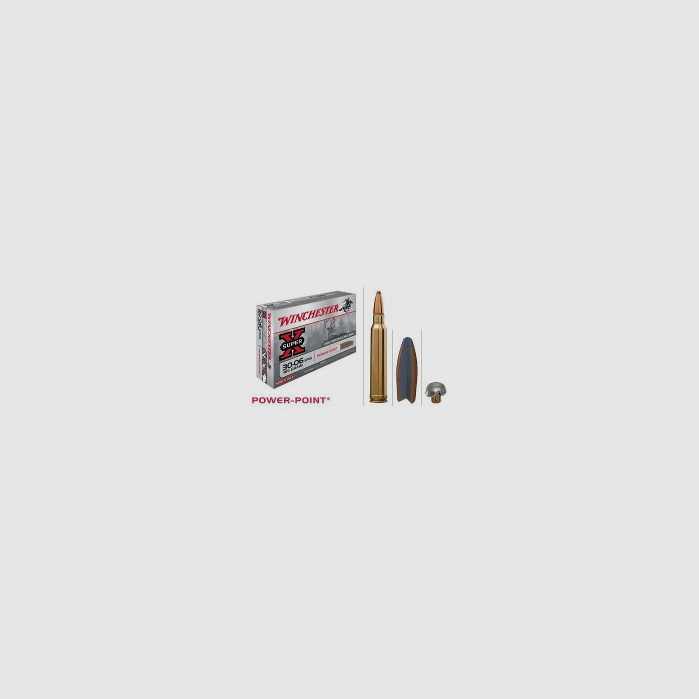 WINCH. CAL 30-06 POWER POINT 150 grs.
