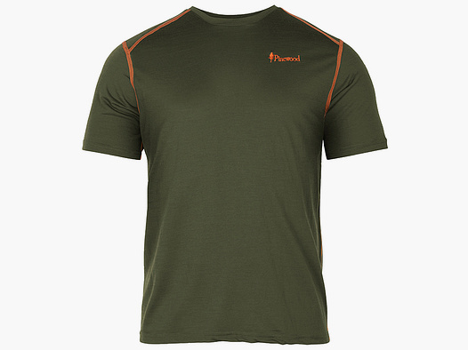 Pinewood T-Shirt Abisko Merino Wool  Moss Green