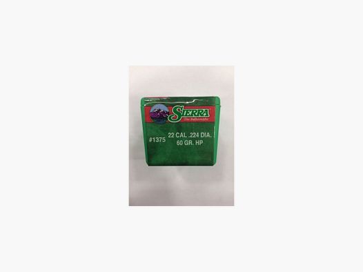 SIERRA Balas cal. 22 60 GR 100 pzs
