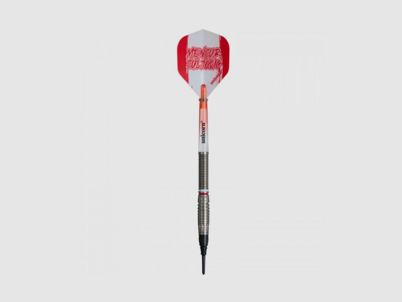 UNICORN – Mensur Suljovic 80% Wolfram Soft Tip Dart 18g, Bild 4 von 5